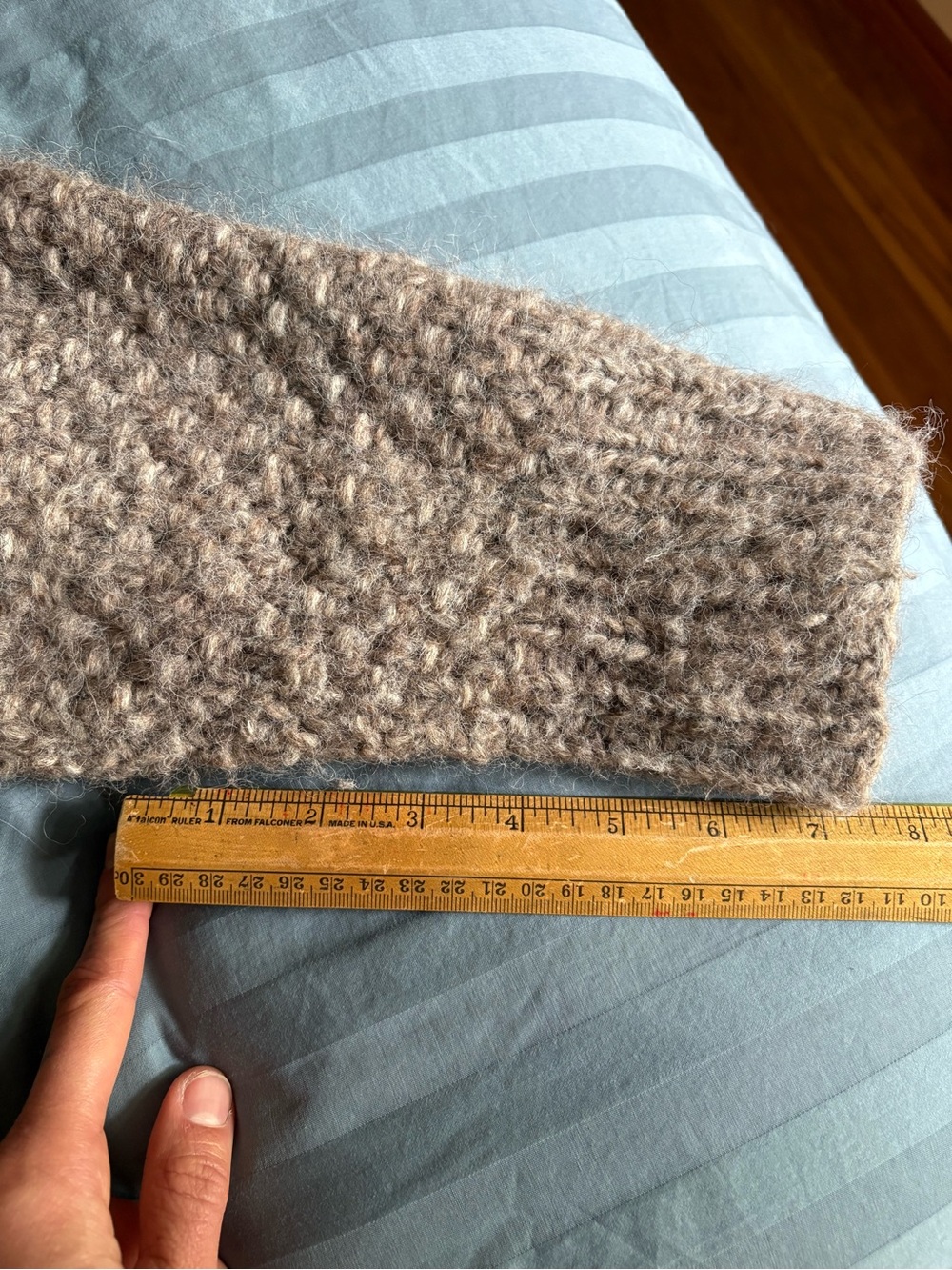 Ozma Gia Hand Knit Alpaca Sweater in Shrub - Picture 9 of 10